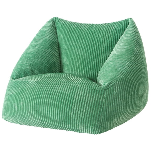 Mainstays by Becky G. & Alejandra Ribbed Plush Compressed Foam Chair, Green