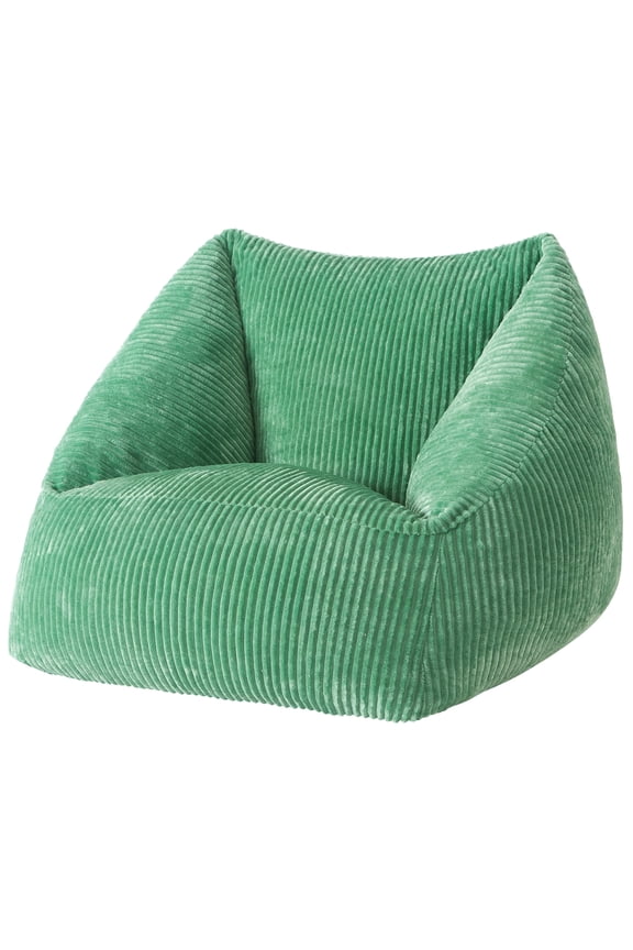 by Becky G. & Alejandra Ribbed Plush Compressed Foam Chair, Green
