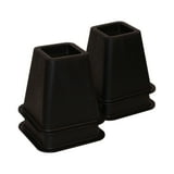 Mainstays Bed Riser, Black, 4pc - Walmart.com
