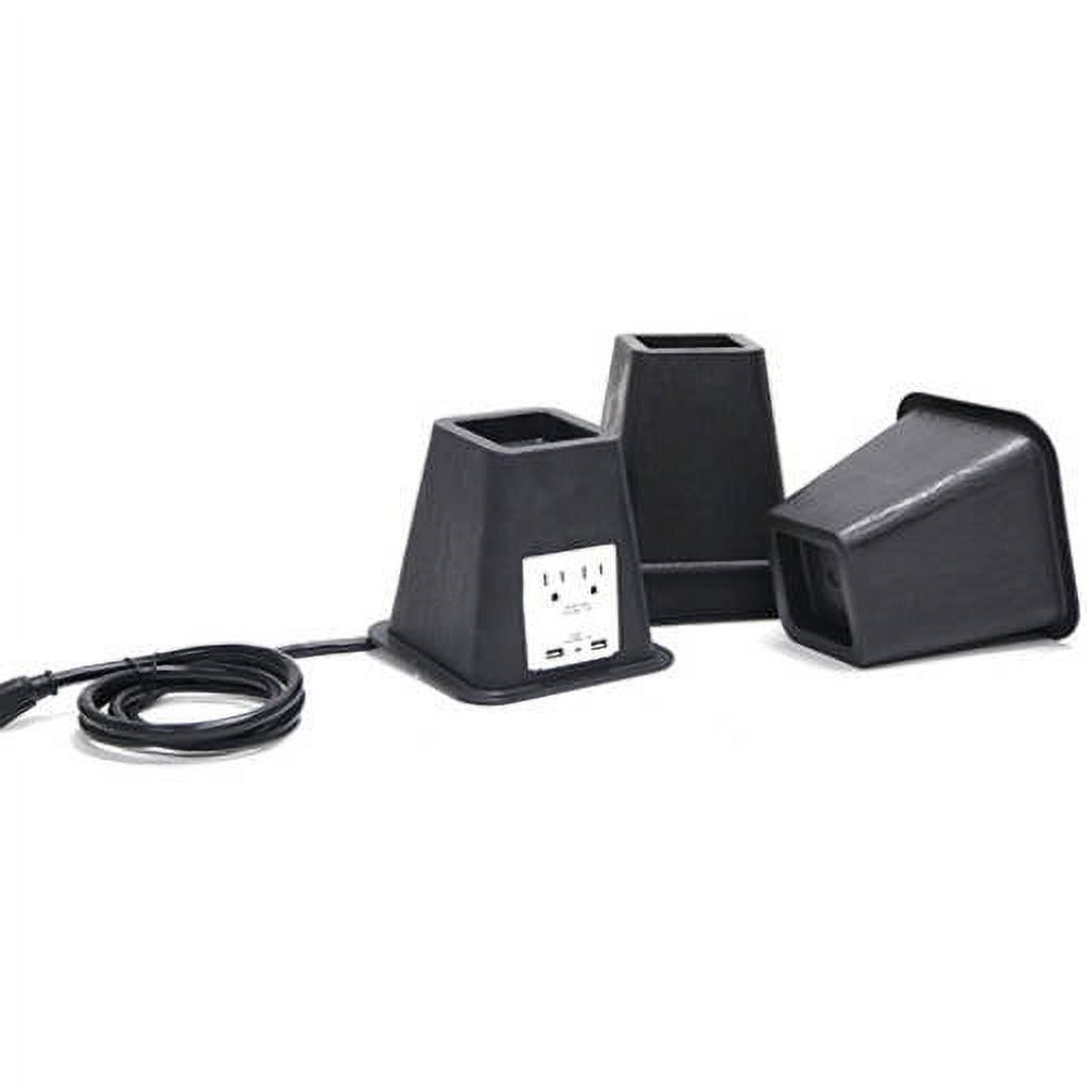 Mainstays Bed Risers with USB Power Ports