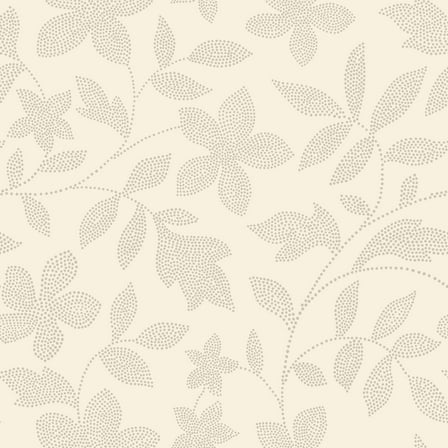 Mainstays Beige Dot Botanical Peel and Stick Wallpaper 30.75 Sq. ft, 1 Count