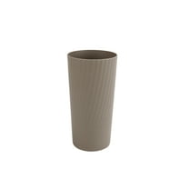 Mainstays - Beige Round Plastic Tumbler, Swirl Etched, 26-Ounce