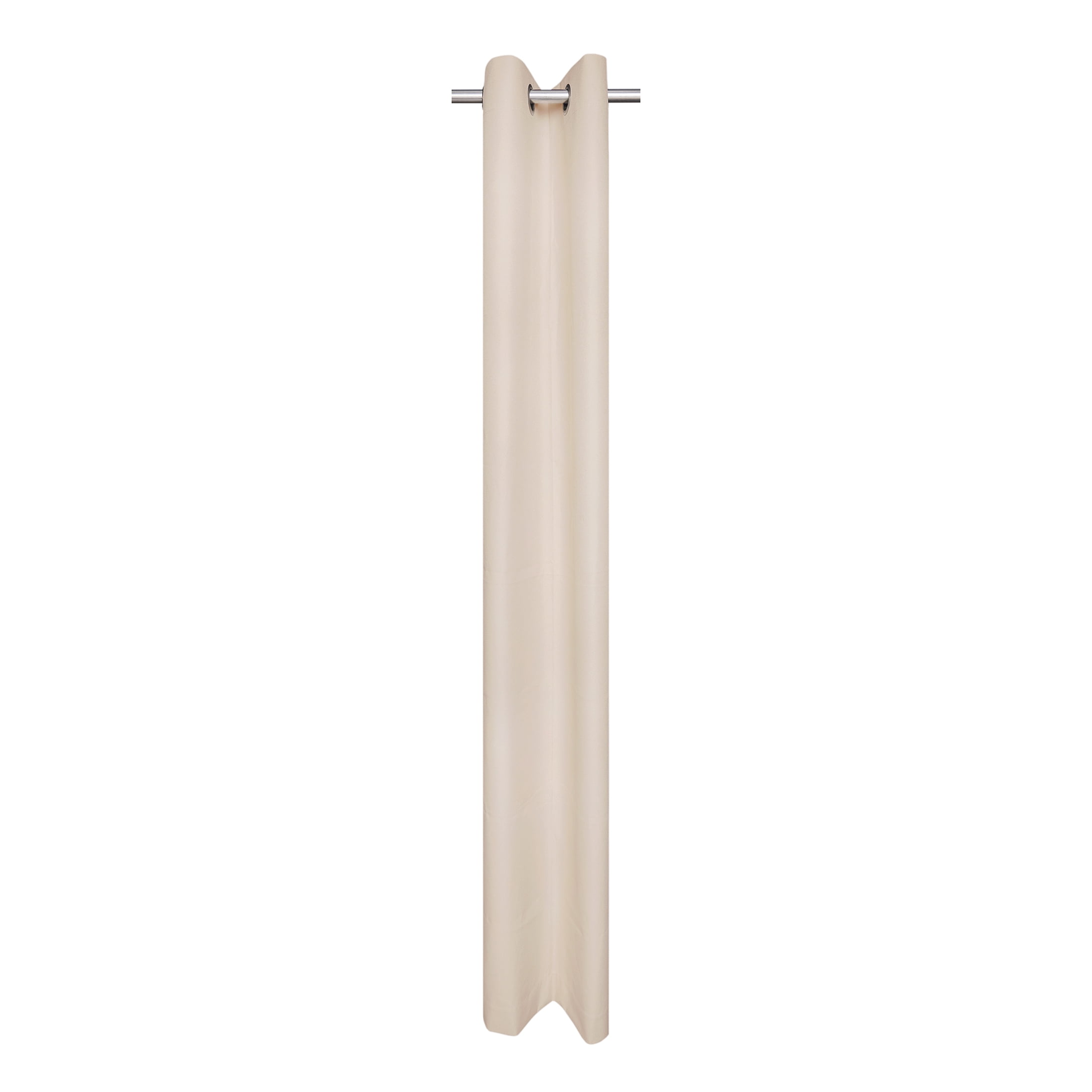 Mainstays Beige Solid Blackout Grommet Single Curtain Panel, 30" W x 84" L