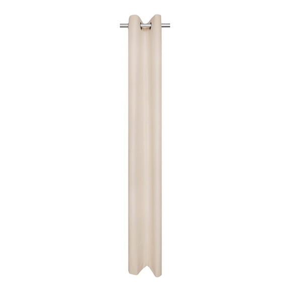Mainstays Beige Solid Blackout Grommet Single Curtain Panel, 30" W x 84" L