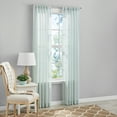 thumbnail image 1 of Mainstays Bel Air Sheer Wide Single Curtain Panel, Mint, 50" W x 63" L, 1 of 5