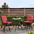thumbnail image 1 of Mainstays Belden Park 3-Piece High Bistro Set - Red, 1 of 4