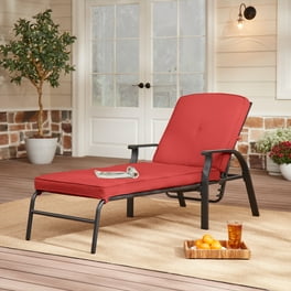 Orbit Outdoor Chaise Lounge Chair in Eucalyptus with Rope and Taupe Cushions Walmart