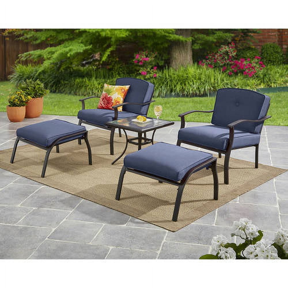 Mainstays wentworth patio online chat set with ottomans