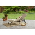 Mainstays Belden Park Outdoor Chaise Lounge with Cushions for Patio and