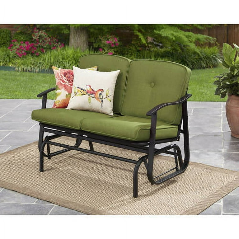 Mainstays belden park outdoor glider chair for patio and garden sale