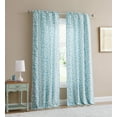 thumbnail image 1 of Mainstays Bennett Textured 84 in. Panel Pair, Aqua Leaf, 1 of 3