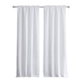 thumbnail image 1 of Mainstays Bennett Textured Curtain, Set Of (2), 80" X 84", White, 1 of 4