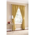 thumbnail image 1 of Mainstays Bennett Textured Curtain, Yellow 95 inch, Set of (2), 1 of 5