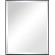 Mainstays Beveled Modern Rectangular Wall Mirror, 23x29, Black