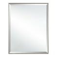 thumbnail image 1 of Mainstays Beveled Modern Rectangular Wall Mirror, 23x29, Gunmetal Color, 1 of 5