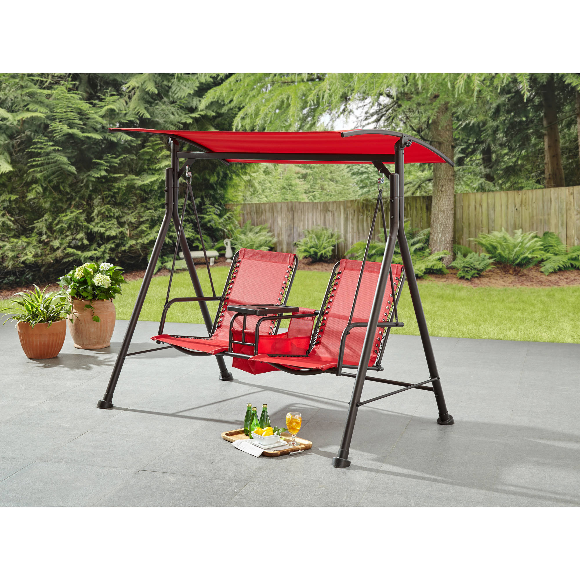 Mainstays Big and Tall 2-Person Bungee Canopy Porch Swing - image 1 of 2