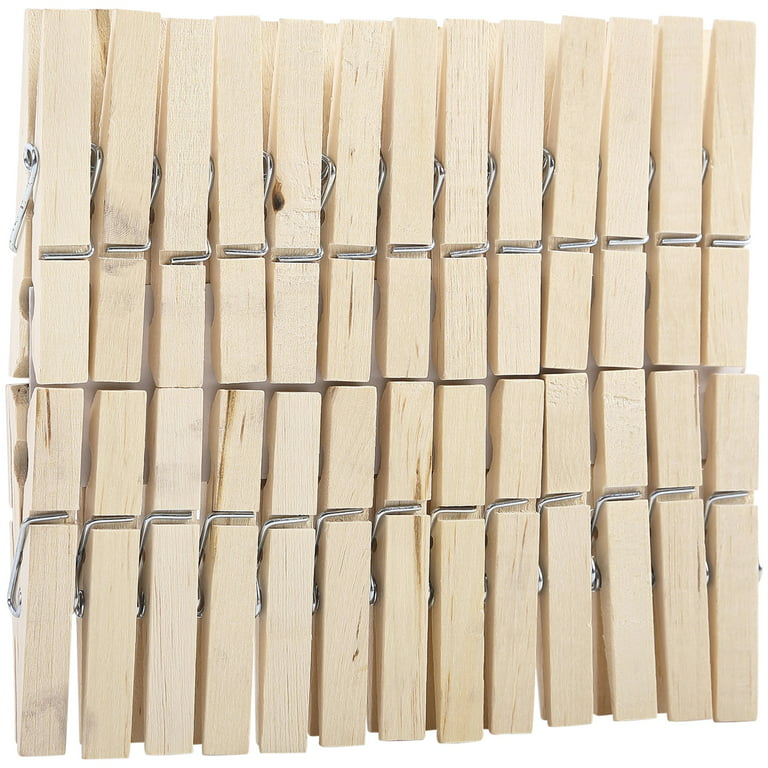 Mainstays Birch Wooden Garment Care Clothes Pins ,Natural, 400 Count