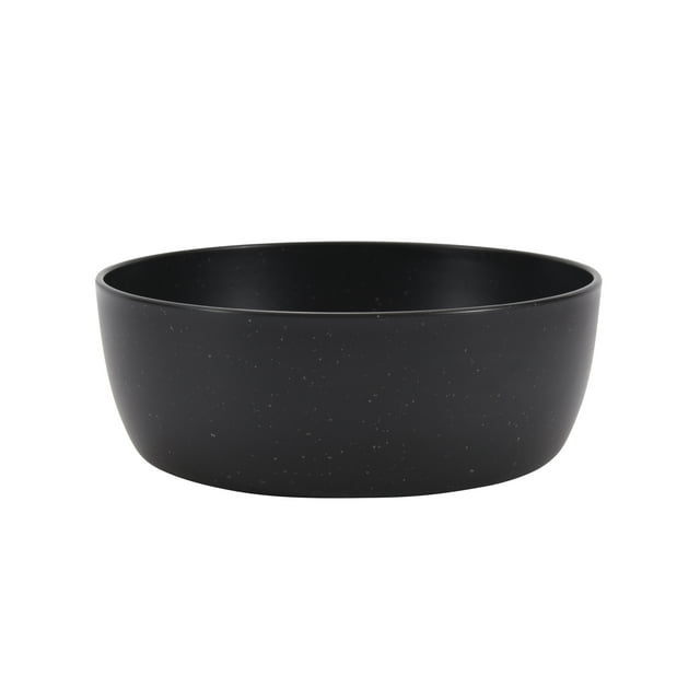 Mainstays Black 38Ounce EcoFriendly Recycled Plastic Dinner Bowl