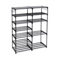 thumbnail image 1 of Mainstays Black 7-Tier Shoe Rack with Modern Space-Saving Design, 1 of 10