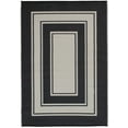 thumbnail image 1 of Mainstays Black Border Plastic Olefin Reversible Outdoor Rug, 5' x 7', 1 of 10