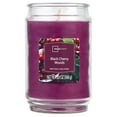 thumbnail image 1 of Mainstays Black Cherry Woods Scented Single Wick Candle, 20 oz., 1 of 5