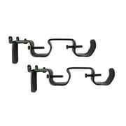 Mainstays 2 Double Rod Converter Brackets, Black