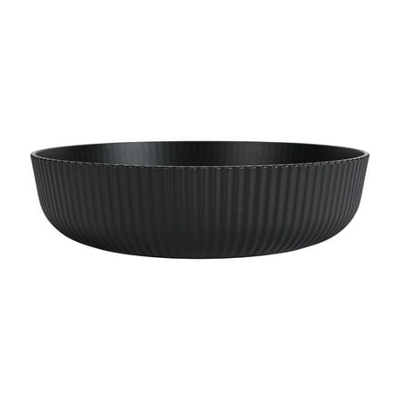 Mainstays - Black Eco-Friendly Recycled Plastic Dinner Bowl, 43-Ounce