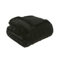 Mainstays Black Faux Fur Throw, 50" x 60"