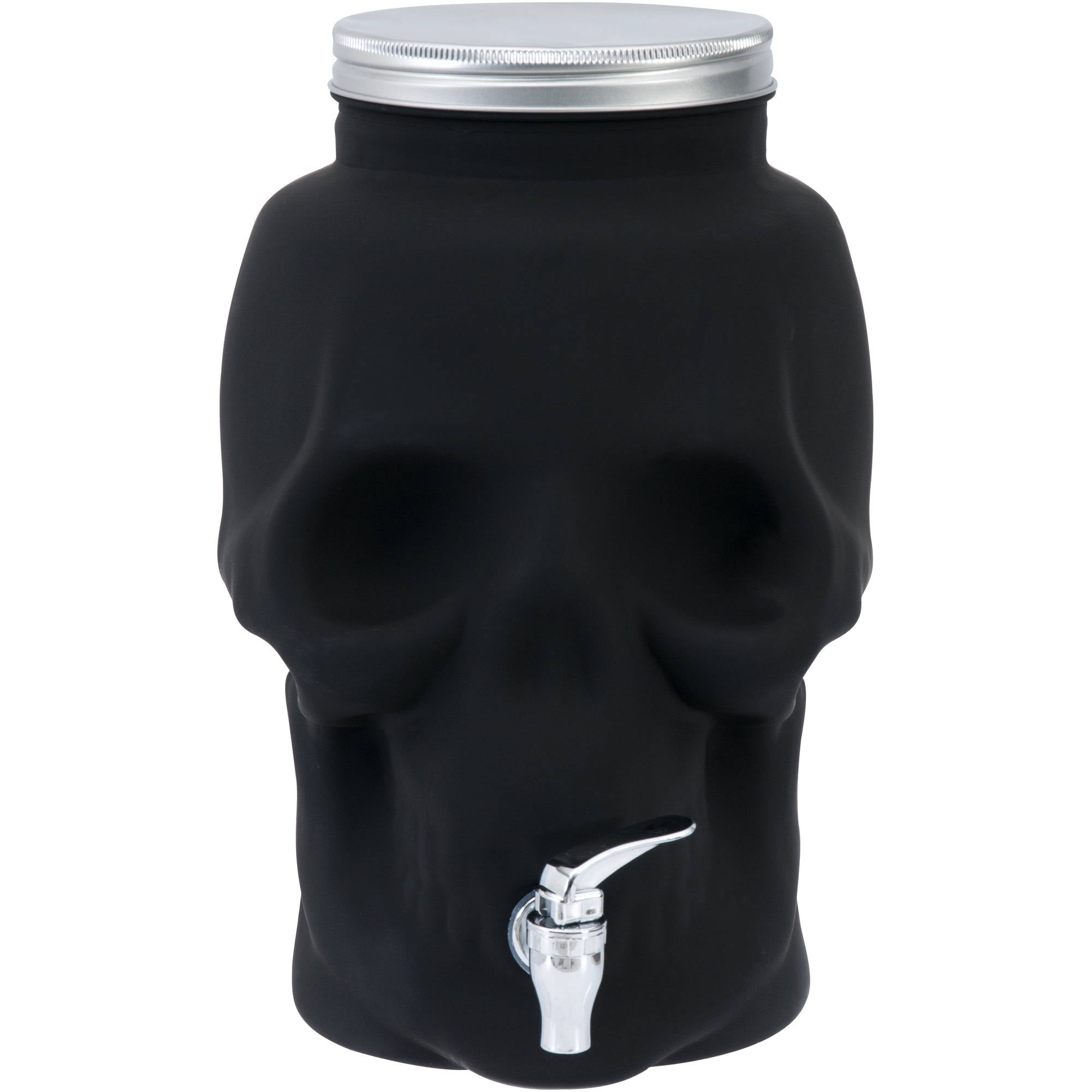 Mainstays Black Glass Skull Beverage Dispenser