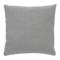Mainstays 18" x 18" Black Houndstooth Woven Decorative Pillow
