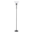 thumbnail image 1 of Mainstays Black Iron Scroll Traditional Torchiere Floor Lamp 71"H, LED Bulb Included, 1 of 7