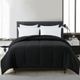 thumbnail image 1 of Mainstays Black Solid Print Hypoallergenic Down Alternative Comforter, Twin XL, 1 of 10