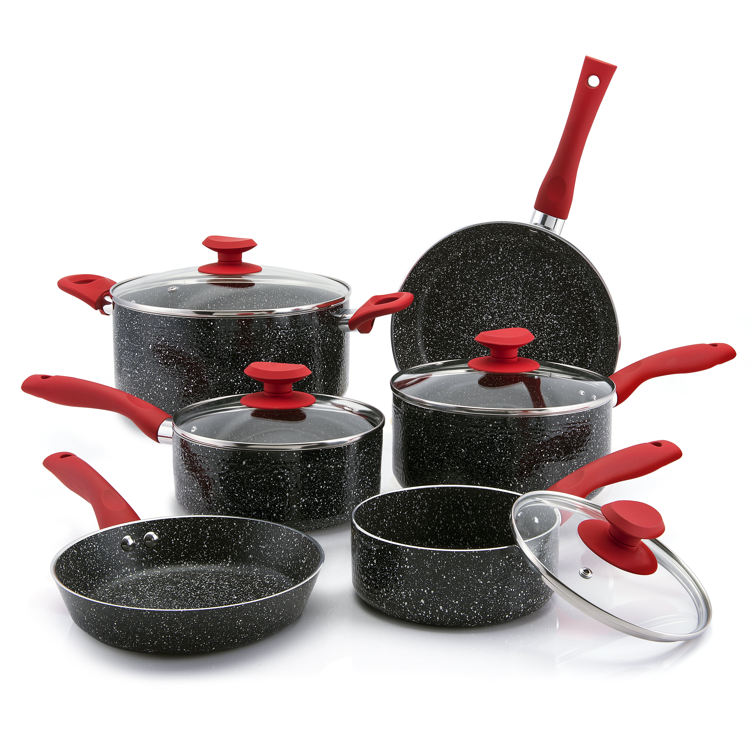 Professional 10-piece Cookware Set - Black - 3828530