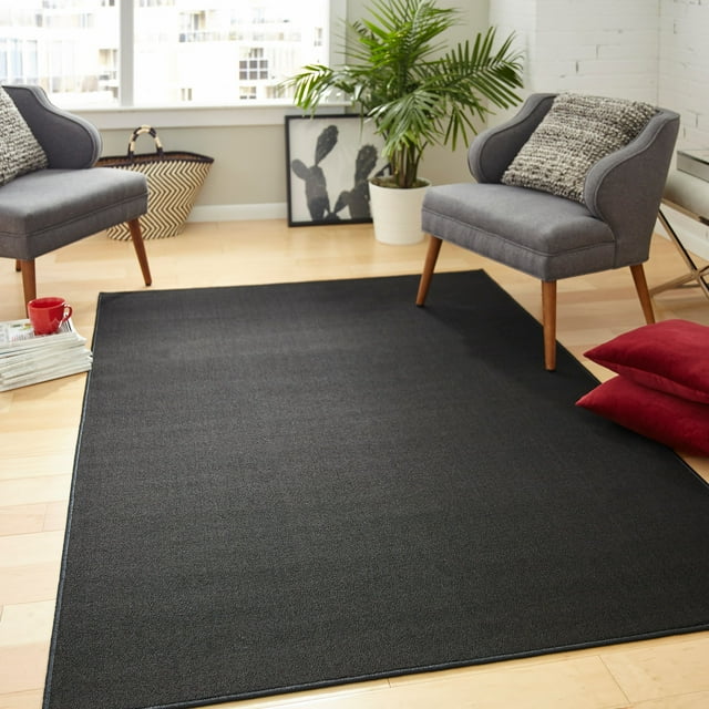 Mainstays Black Titan Area Rug, 7'6" x 10'