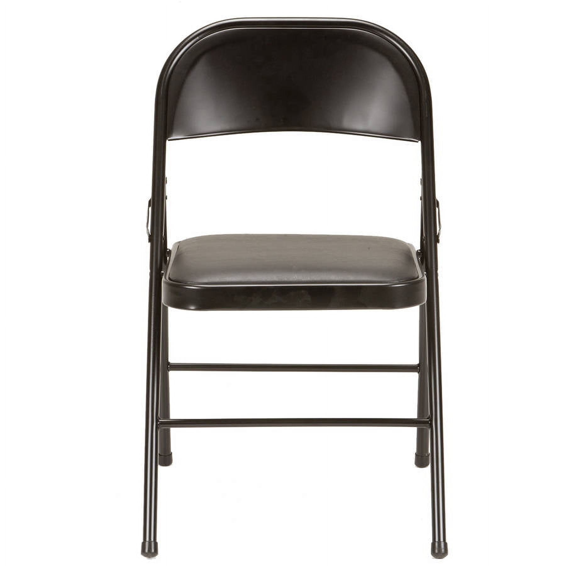 Mainstays Vinyl Folding Chair, Black