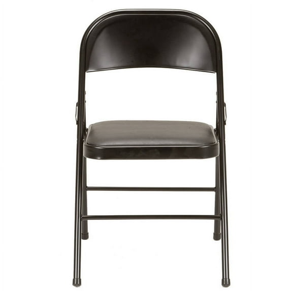 Mainstays Vinyl Folding Chair, Black