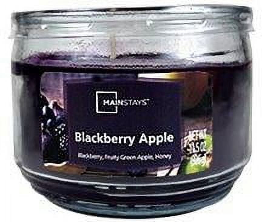 Mainstays 3-Wick Scented Glass Jar Candle, Blackberry Apple, 11.5oz.