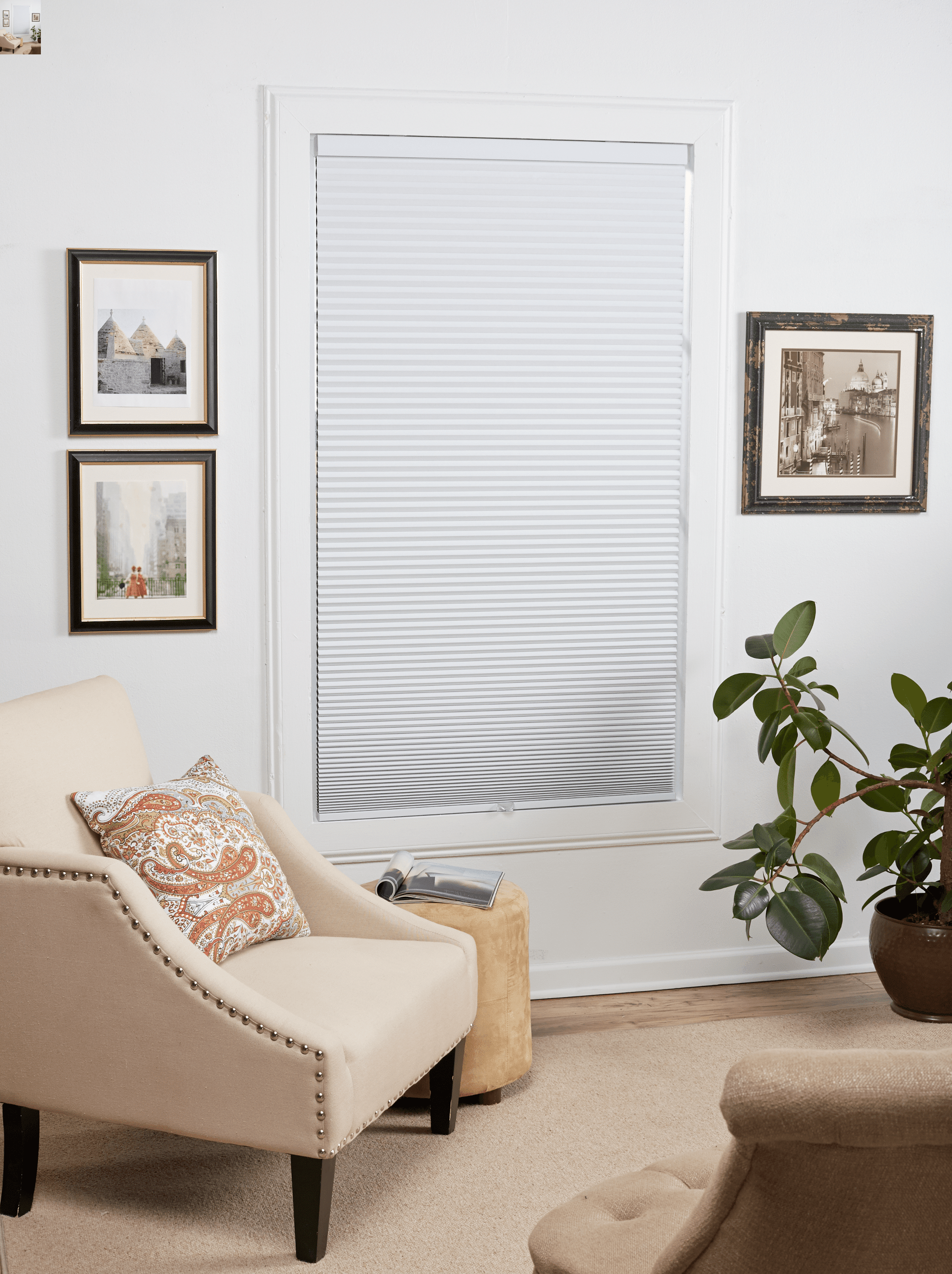 Mainstays Blackout Cellular Shade, White