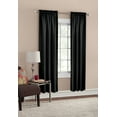 thumbnail image 1 of Mainstays Blackout Curtain Panel Pair, Set of 2, Black, 30"W x 84"L, 1 of 8