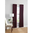 thumbnail image 1 of Mainstays Blackout Curtain Panel Pair, Set of 2, Burgundy, 30"W x 84"L, 1 of 8