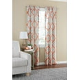thumbnail image 1 of Mainstays Room Darkening Grommet Top Curtain Panel Pair, Set of 2, Ikat Terracotta, 30"W x 84"L, 1 of 9