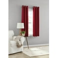 Mainstays Blackout Curtains, Set of 2, 37" x 63", Dark Red
