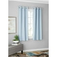 Mainstays Blackout Curtains, Set of 2, 37" x 63", Light Blue