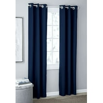Mainstays Blackout Curtains, Set of 2, Navy Solid, 37" x 84"