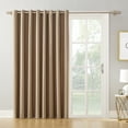 thumbnail image 1 of Mainstays Thermal Lined Room Darkening Sliding Glass Door Grommet Curtain Panel, 100" x 84", Brownstone, 1 of 6