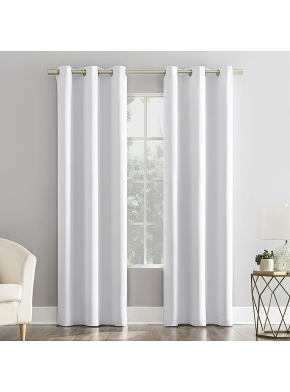 Mainstays Blackout Energy Efficient Grommet Single Curtain Panel, 40"x63", White