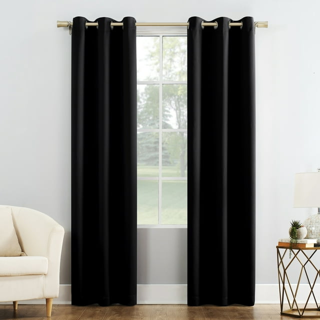 Mainstays Blackout Energy Efficient Grommet Single Curtain Panel, 40