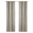 thumbnail interactive-video image 1 of Mainstays Blackout Textured Slub Grommet Single Indoor Curtain Panel, Beige, 38" W x 84" L, 1 of 10