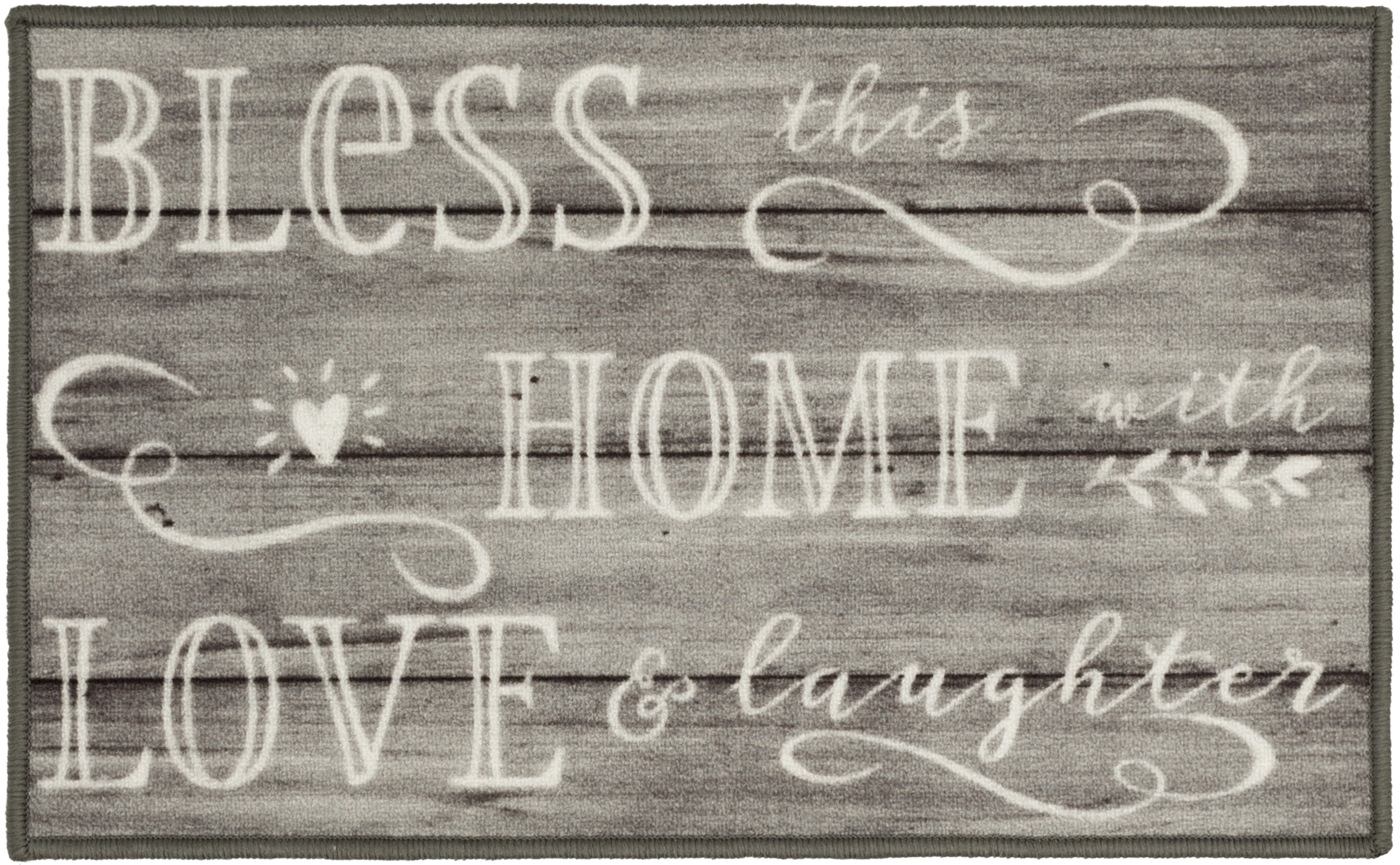 Mainstays Bless Home 17" x 30" Wood-Inspired Indoor Accent Rug