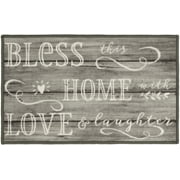Mainstays Bless Home 17" x 30" Wood-Inspired Indoor Accent Rug